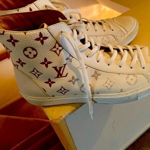 Louis Vuitton monogram high top sneakers